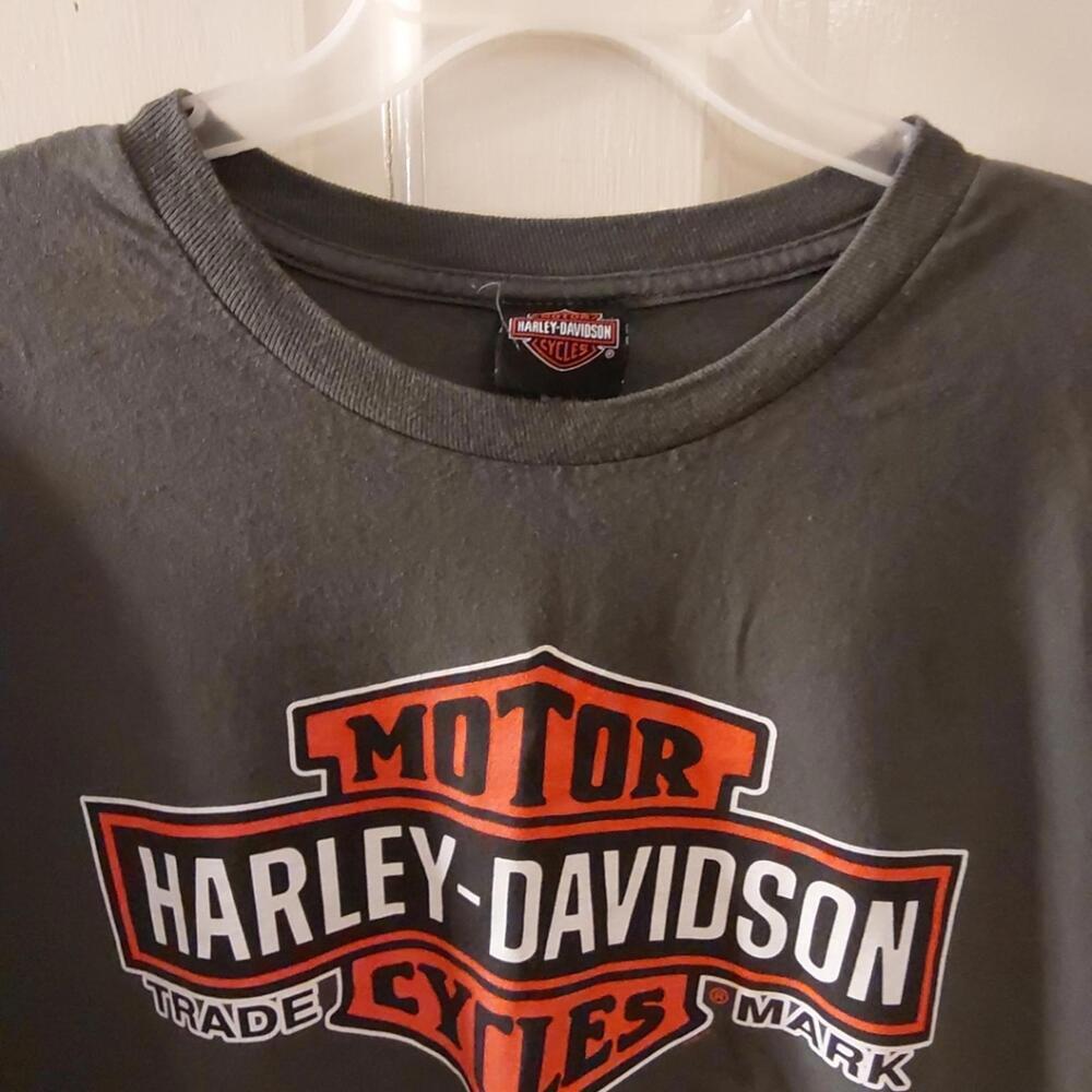 Harley Davidson tshirt gray mens 2XL - Picture 2 of 8